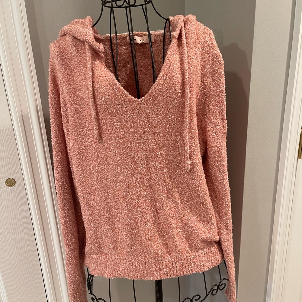 SOFT Hooded V-Neck Sweater